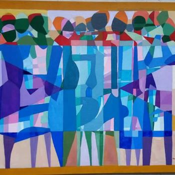 Peinture intitulée "Réconciliation" par Tchim, Œuvre d'art originale, Acrylique