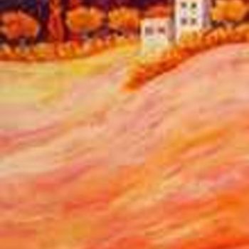 Peinture intitulée "Coup de soleil N°2" par Maurice Vetier, Œuvre d'art originale, Huile Monté sur Châssis en bois
