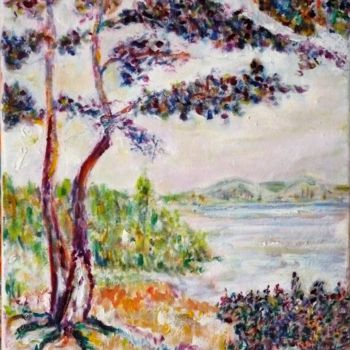 Malerei mit dem Titel "La Riviera,  thème…" von Maurice Wilman, Original-Kunstwerk, Öl