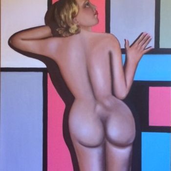 Painting titled "Cinéma" by Mauricette Henot, Original Artwork