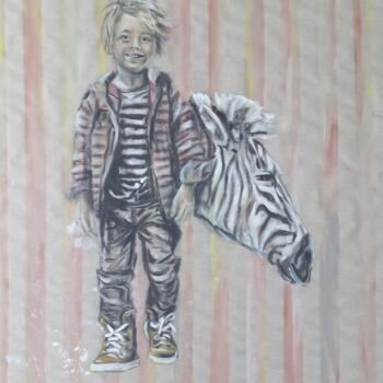 "By the stripe 1" başlıklı Tablo Mauricias tarafından, Orijinal sanat, Petrol