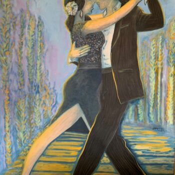 Painting titled "Tango" by Mauricio Galarza Madrid, Original Artwork, Oil