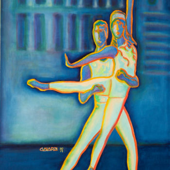 Painting titled "Contemporary dance 5" by Mauricio Galarza Madrid, Original Artwork