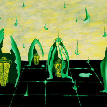 Pintura titulada "lluvia-amarga.jpg" por Mauricio Silerio, Obra de arte original