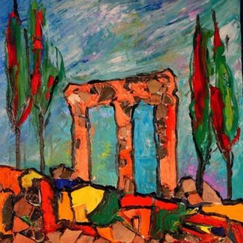 Painting titled "TEMPLI  DI  SELINUN…" by Maurizio Citti, Original Artwork