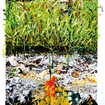 Peinture intitulée "Penso ai fiori d’oro" par Maurizio Pilò, Œuvre d'art originale, Acrylique Monté sur Carton