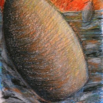 Painting titled "Forme del mare 2" by Maurizio Aprea, Original Artwork, Pastel
