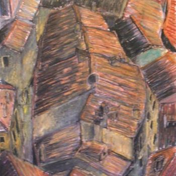 Painting titled "Isolato - Bolsena" by Maurizio Aprea, Original Artwork, Pastel