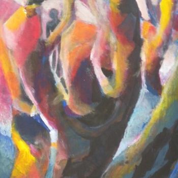 Painting titled "La danza degli albe…" by Maurizio Aprea, Original Artwork, Acrylic