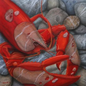 Painting titled "lobstone" by Maurizio Giarnetti, Original Artwork