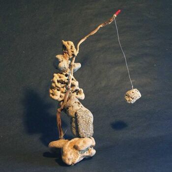 Sculpture intitulée "" Fisherman of ston…" par Mauro Rigacci, Œuvre d'art originale, Pierre