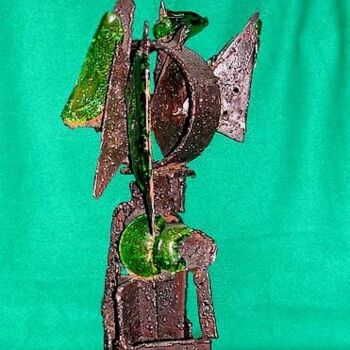 Sculpture titled "Without title" by Mauro Rigacci, Original Artwork, Metals