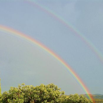 Photography titled "Double arc en ciel" by Martine Maury, Original Artwork, Non Manipulated Photography