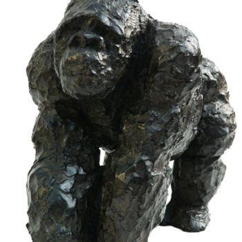 「Gorille」というタイトルの彫刻 Mauvisseau-Bordinによって, オリジナルのアートワーク, ブロンズ