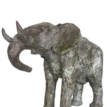 Sculpture titled "Eléphant" by Mauvisseau-Bordin, Original Artwork, Bronze