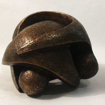 Sculpture titled "Chahut" by Mauvisseau-Bordin, Original Artwork, Bronze