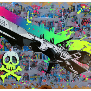 Painting titled "Albator#1" by Max Andriot, Original Artwork, Spray paint