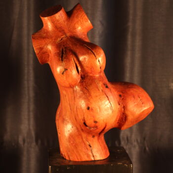 Скульптура под названием "Eclatée" - Max Bernard, Подлинное произведение искусства, Дерево