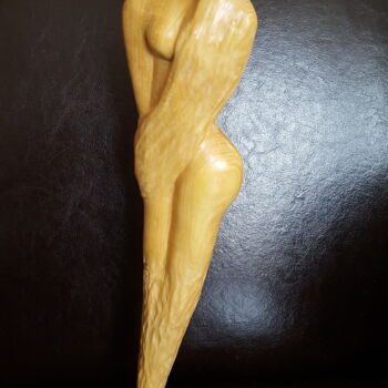 Sculpture titled "Sirène 2" by Max Bernard, Original Artwork, Wood