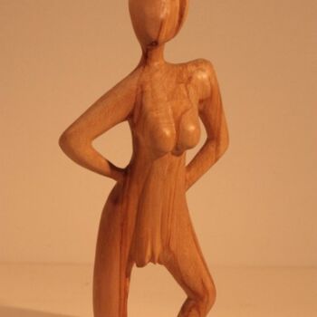 Sculpture intitulée "Défilé - démarche é…" par Max Bernard, Œuvre d'art originale, Bois