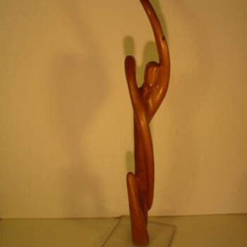 Scultura intitolato "Torsade, spirale de…" da Max Bernard, Opera d'arte originale, Legno