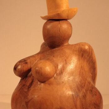 Sculpture titled "Louisiane - femme a…" by Max Bernard, Original Artwork, Wood