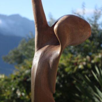 Sculpture titled "Séparation" by Max Bernard, Original Artwork, Wood