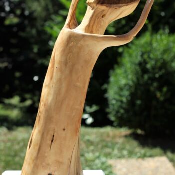 Скульптура под названием "Expressions ?" - Max Bernard, Подлинное произведение искусства, Дерево