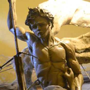 Sculpture intitulée "MENS SUPER OMNIA -…" par Max D'Avanzo Il Nolano, Œuvre d'art originale, Métaux