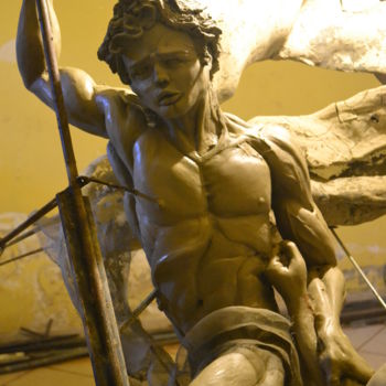 Sculpture intitulée "MENS SUPER OMNIA -…" par Max D'Avanzo Il Nolano, Œuvre d'art originale, Métaux