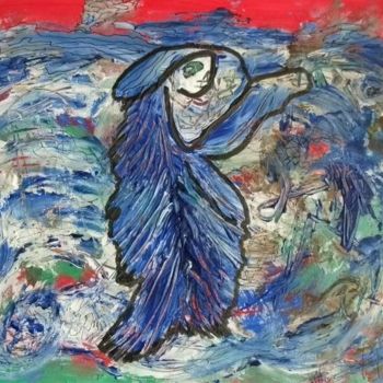 Картина под названием "MAGDALENA" - Max-Denis Deperrois, Подлинное произведение искусства, Масло