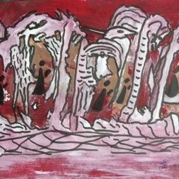 Картина под названием "LA CATHEDRAL" - Max-Denis Deperrois, Подлинное произведение искусства, Масло