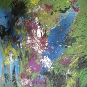 Painting titled "ABSTRAIT" by Max-Denis Deperrois, Original Artwork, Oil
