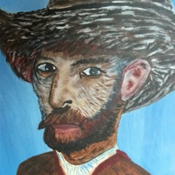 Painting titled "VINCENT VAN GOGH" by Max-Denis Deperrois, Original Artwork, Oil