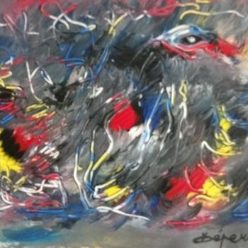 Painting titled "LA FAUNE" by Max-Denis Deperrois, Original Artwork, Oil