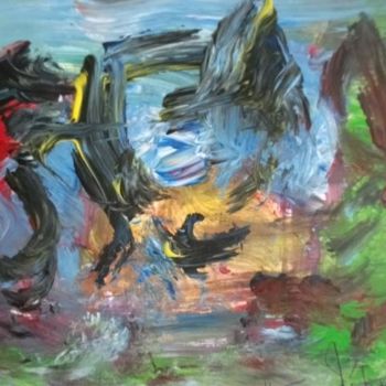 Painting titled "LE REVE 26" by Max-Denis Deperrois, Original Artwork, Oil