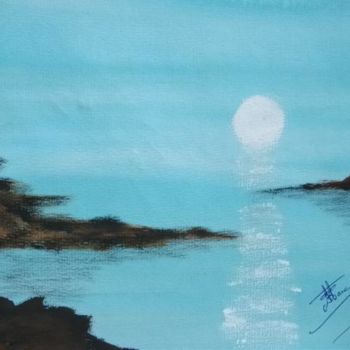 "LA MER" başlıklı Tablo Max-Denis Deperrois tarafından, Orijinal sanat, Petrol