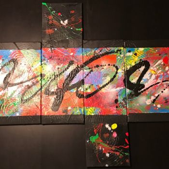 Painting titled "Milkyway" by Max Waz, Original Artwork, Acrylic