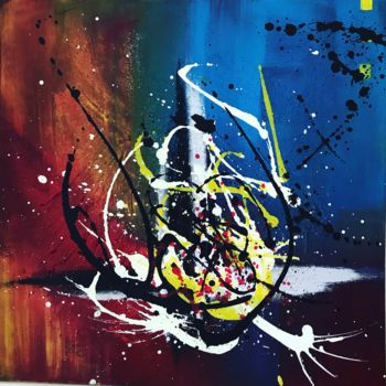 Peinture intitulée "Fly" par Max Waz, Œuvre d'art originale, Acrylique