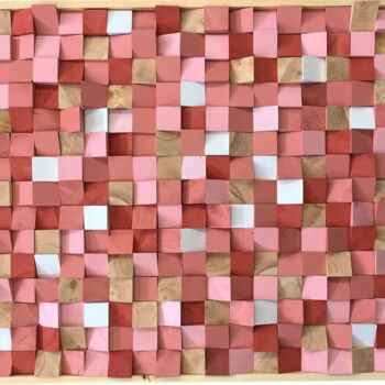 绘画 标题为“Rose Bonbon” 由Maxcas Art, 原创艺术品, 木 安装在木板上