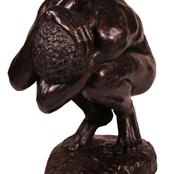 Sculpture titled "Abîme" by Maxence Landon, Original Artwork, Bronze