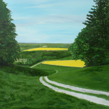 Painting titled "Whiteway" by Robert Harris, Original Artwork, Oil