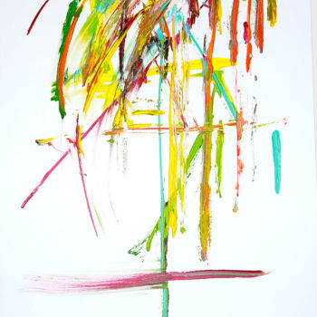 Malerei mit dem Titel "DANSE LOINTAINE" von M A B, Original-Kunstwerk, Acryl