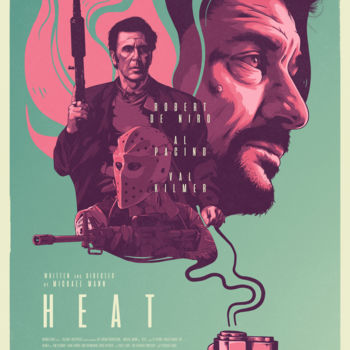 Arts numériques intitulée ""Heat" poster remas…" par Guze, Œuvre d'art originale, Peinture numérique