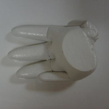 Escultura intitulada "La main de Dieu" por Isabelle Chretien, Obras de arte originais