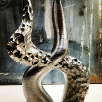 Sculpture titled "Horns" by Maxime Haja, Original Artwork, 3D Modeling