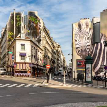 Fotografie getiteld "Chasse Urbaine" door Maxl, Origineel Kunstwerk, Gemanipuleerde fotografie