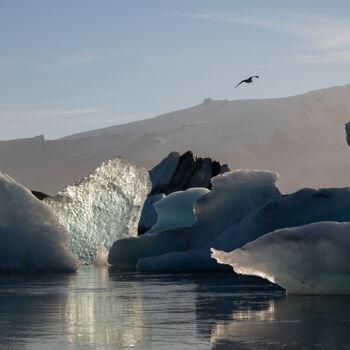 摄影 标题为“L'âme du glacier” 由Max Lévine, 原创艺术品, 数码摄影 安装在铝上