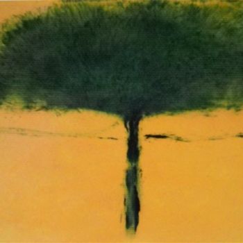 Painting titled "Arbre" by Maxime Mucret, Original Artwork, Oil