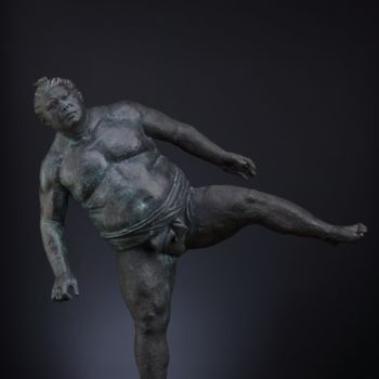 Скульптура под названием "Sumo wrestler" - Maxim Mukhaev, Подлинное произведение искусства, Литьё